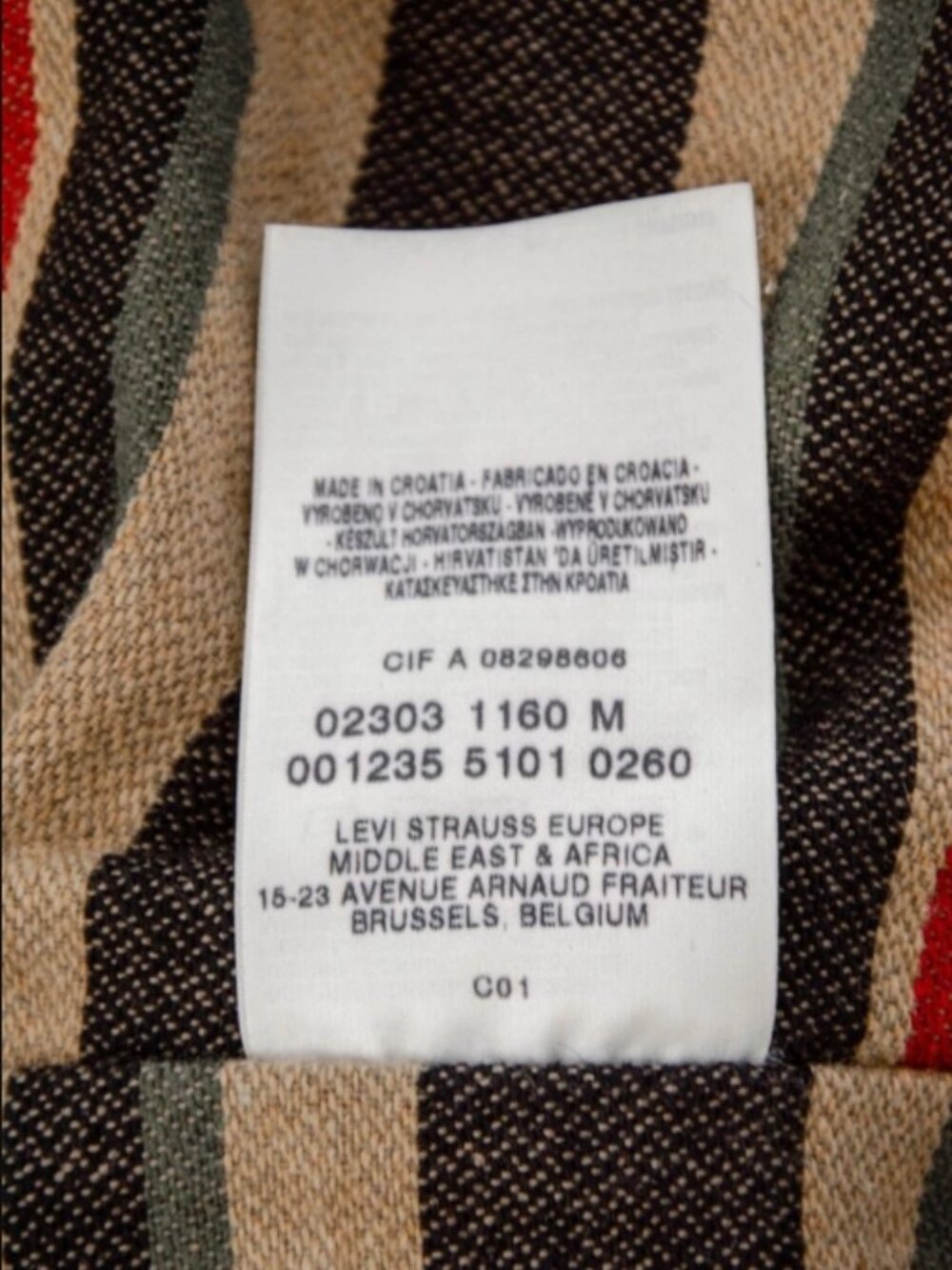 Levi Red Collection Type 4 Denim Leather Wool Blanket Lined Jacket Men’s M - Picture 13 of 15